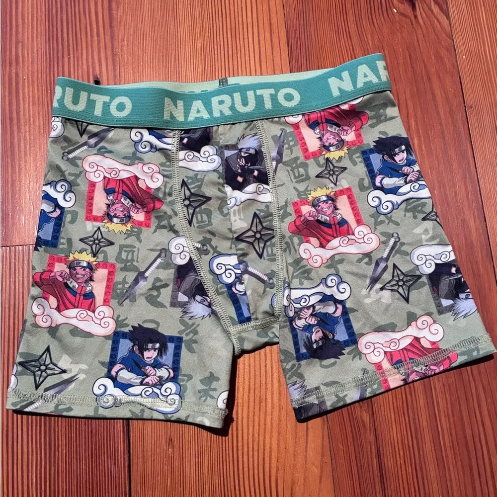 Naruto Boy’s Themed Boxer Briefs Set of 5, Size 8